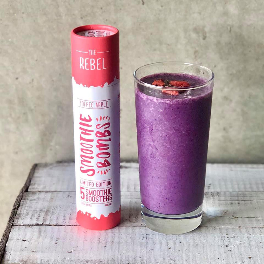 Toffee Apple, Dragonfruit & Blueberry Smoothie