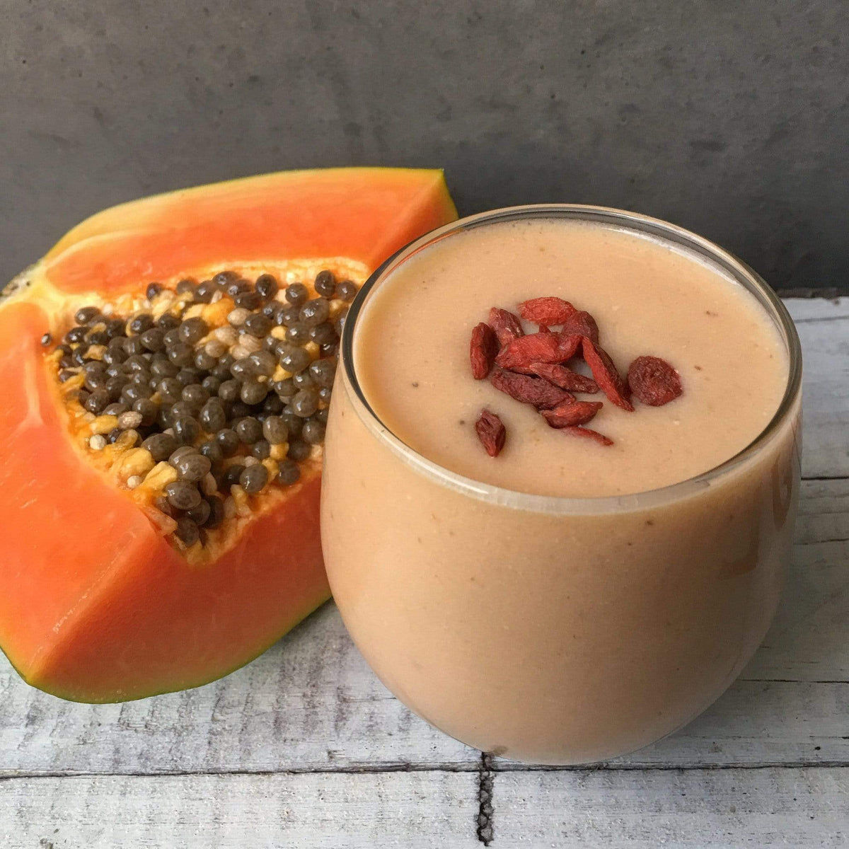 Papaya Peanut Smoothie Recipe &ndash; The Smoothie Bombs