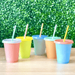 Load image into Gallery viewer, The Smoothie Bombs 5 Cups With Lids & Straws Kids Colour Changing Tumbler & Straw Set