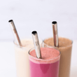 Load image into Gallery viewer, The Smoothie Bombs Set of 3 Straws Reusable Thick Smoothie Straw Set