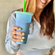 Load image into Gallery viewer, The Smoothie Bombs 5 Cups With Lids & Straws Colour Changing Tumbler & Straw Set