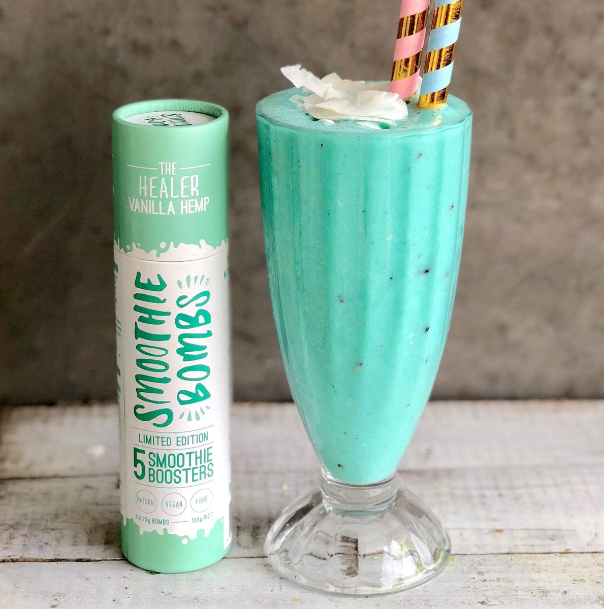 Blue Hemp Milkshake Recipe The Smoothie Bombs