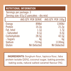 The Smoothie Bombs 200g The Bomb Protein Pancakes - Salted Caramel