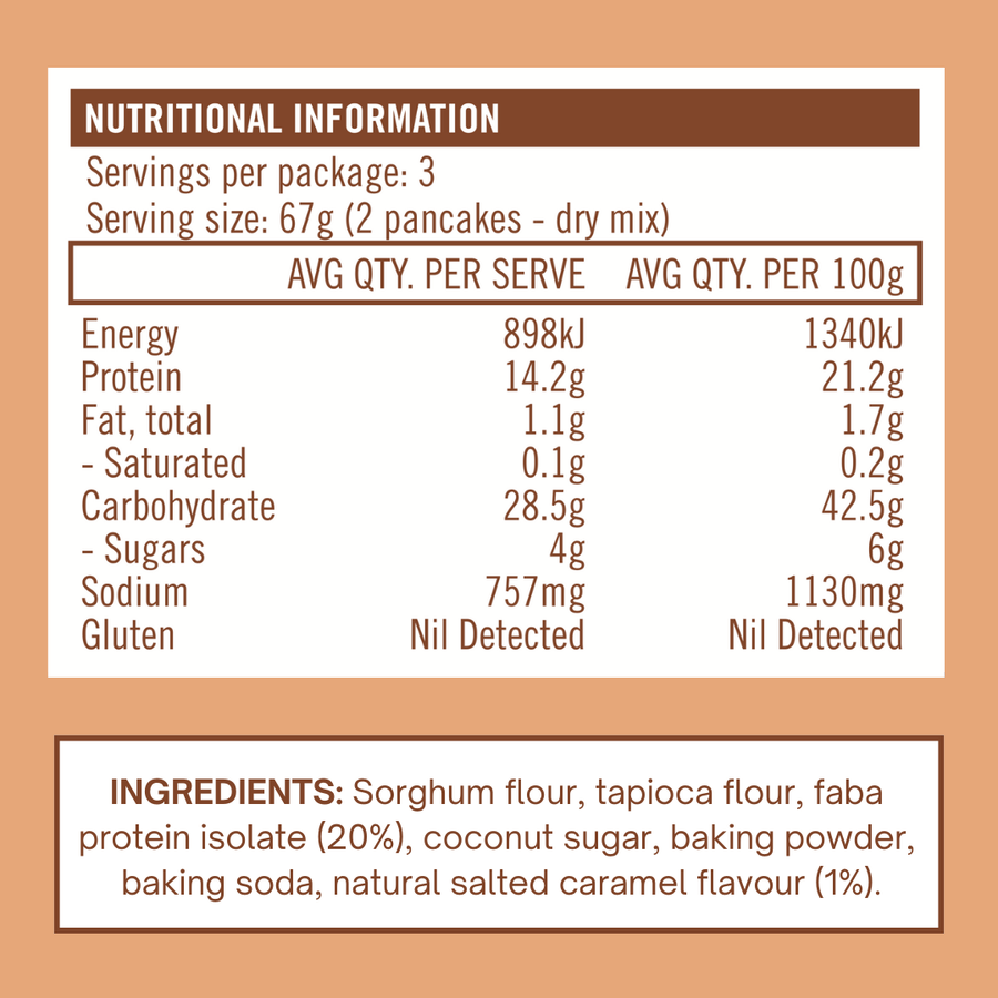The Smoothie Bombs 200g The Bomb Protein Pancakes - Salted Caramel