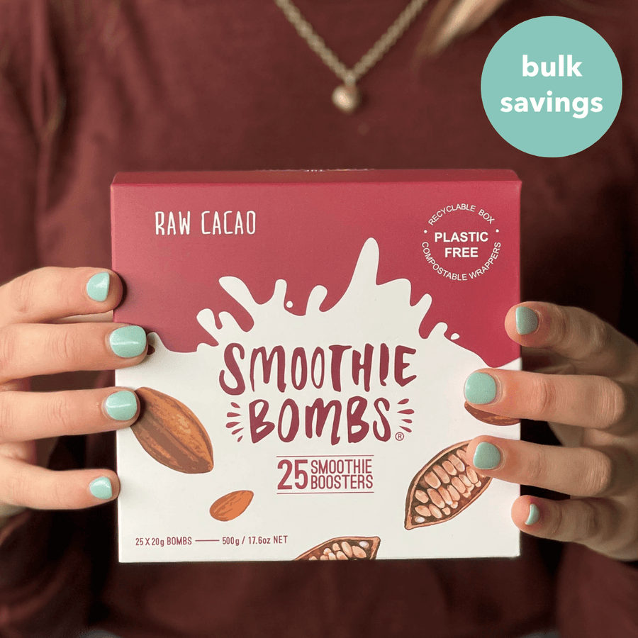 The Smoothie Bombs 25 Pack The Motivator Raw Cacao