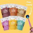 Load image into Gallery viewer, The Smoothie Bombs 500g x 6 flavours + FREE Reusable Scoop Spoon Mega Protein Bundle
