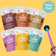 Load image into Gallery viewer, The Smoothie Bombs 500g x 6 flavours + FREE Reusable Scoop Spoon Mega Protein Bundle
