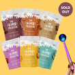Load image into Gallery viewer, The Smoothie Bombs 500g x 6 flavours + FREE Reusable Scoop Spoon Mega Protein Bundle
