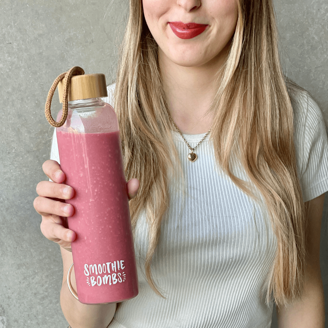 Glass Smoothie Bottle – The Smoothie Bombs