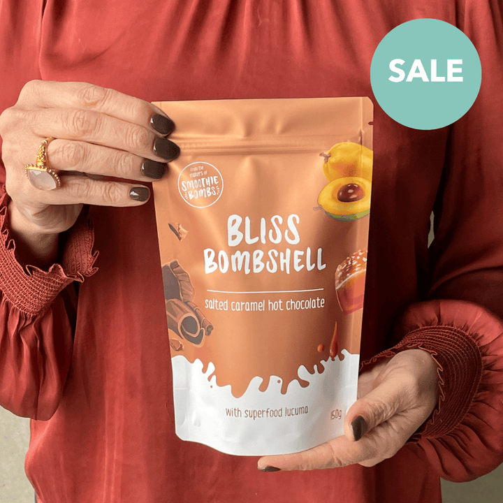 The Smoothie Bombs Bliss Bombshell Salted Caramel Hot Chocolate