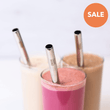 Load image into Gallery viewer, The Smoothie Bombs Set of 3 Straws Reusable Thick Smoothie Straw Set
