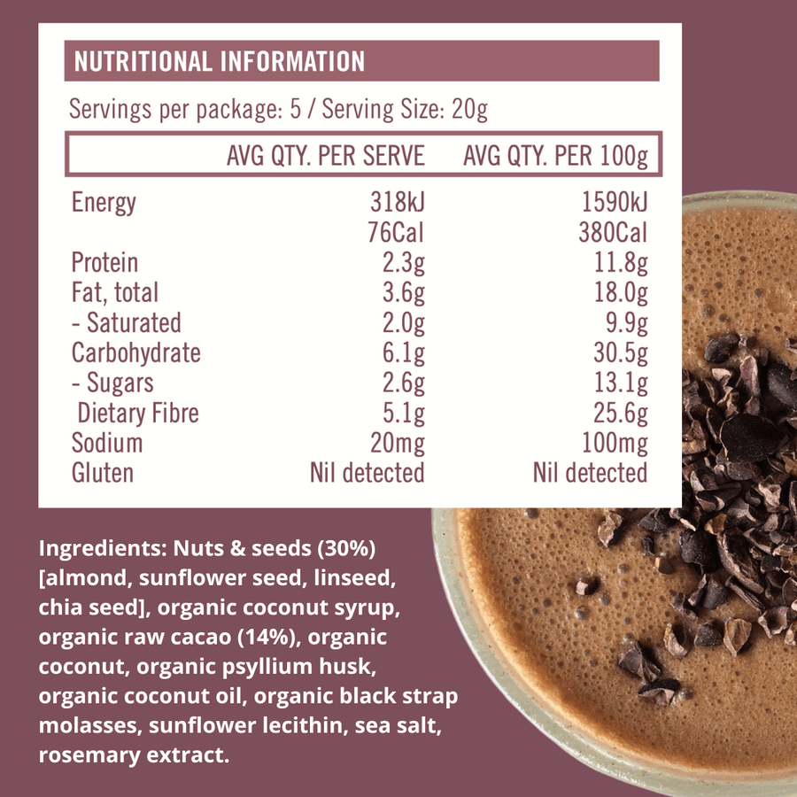 The Smoothie Bombs The Motivator Raw Cacao