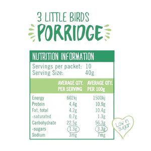 The Smoothie Bombs 400g bag 3 Little Birds Porridge