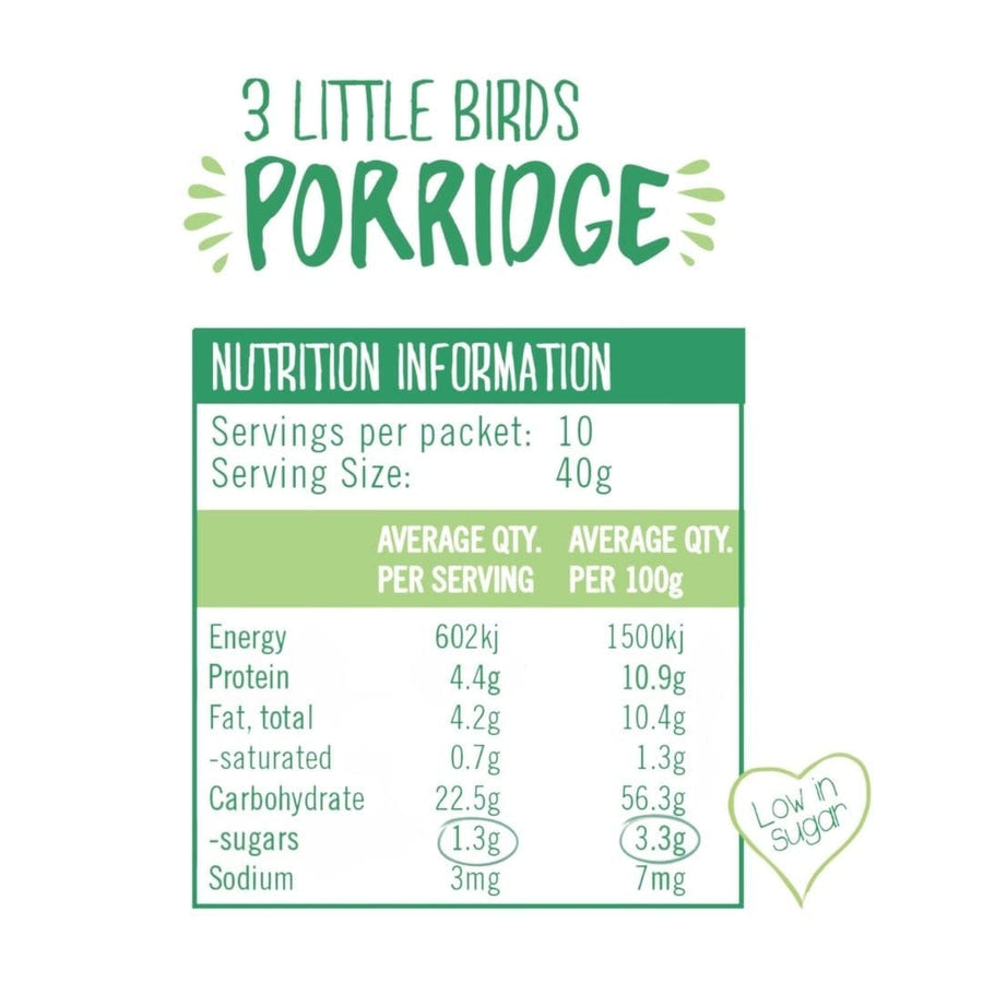 The Smoothie Bombs 400g bag 3 Little Birds Porridge