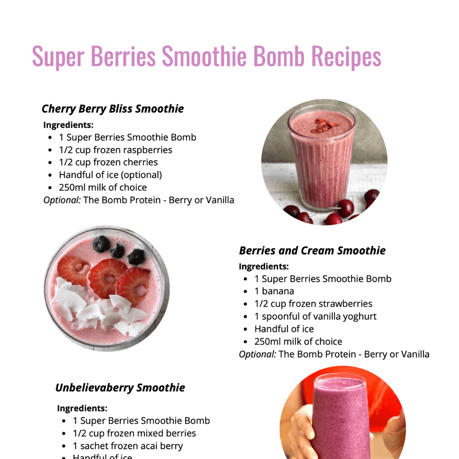 The Smoothie Bombs Smoothie Recipe eBook (100+ Recipes)